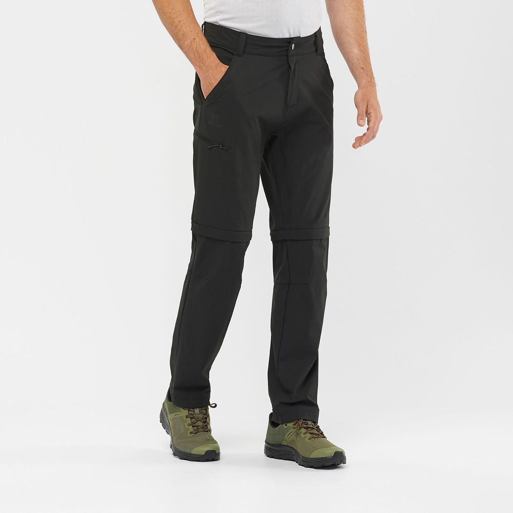 Salomon Israel WAYFARER ZIP OFF M - Mens Pants - Black (XIFL-19748)